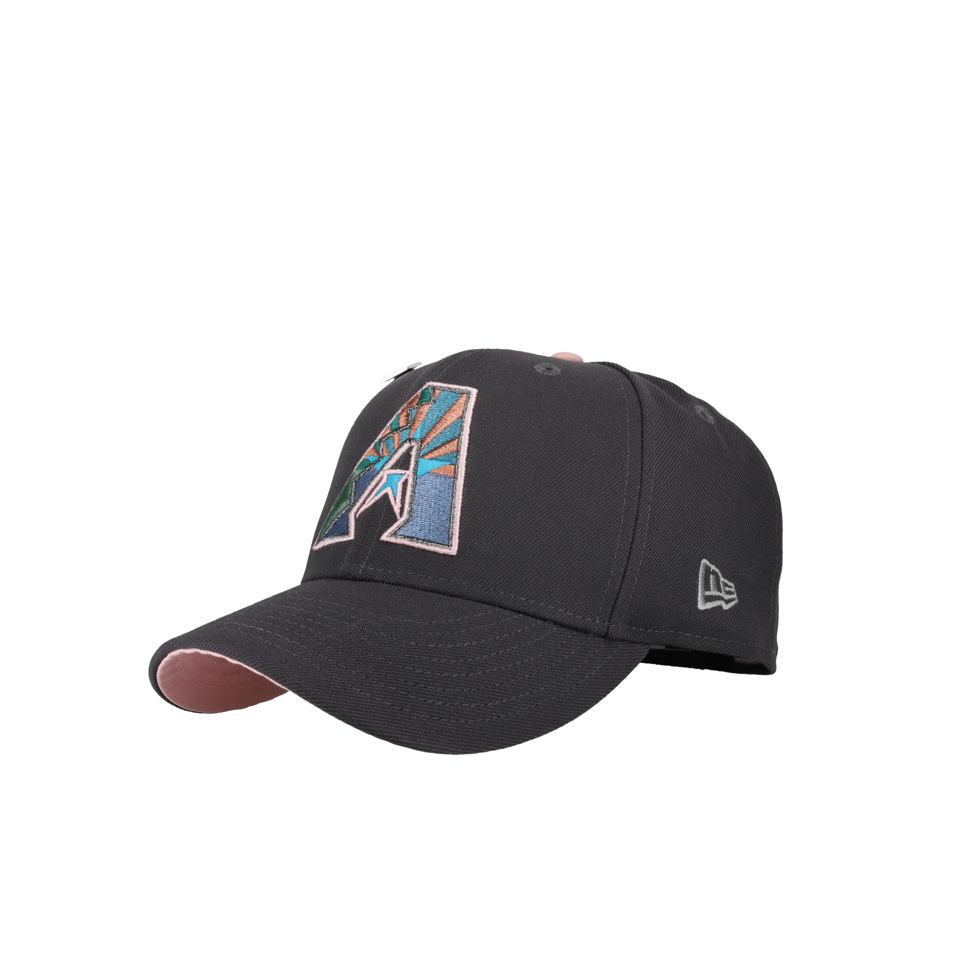 Arizona Diamondbacks 2001 World Series Graphite/Pink 59Fifty Fitted Hat - Image 5