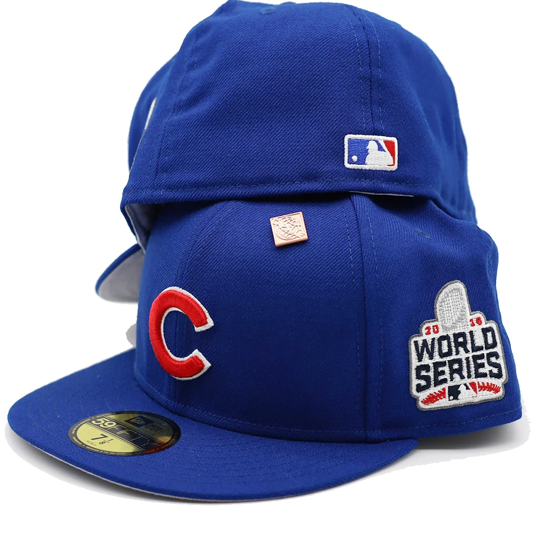 Capsule Hats - Chicago Cubs Basics 2016 World Series Patch Fitted Hat - Image 2