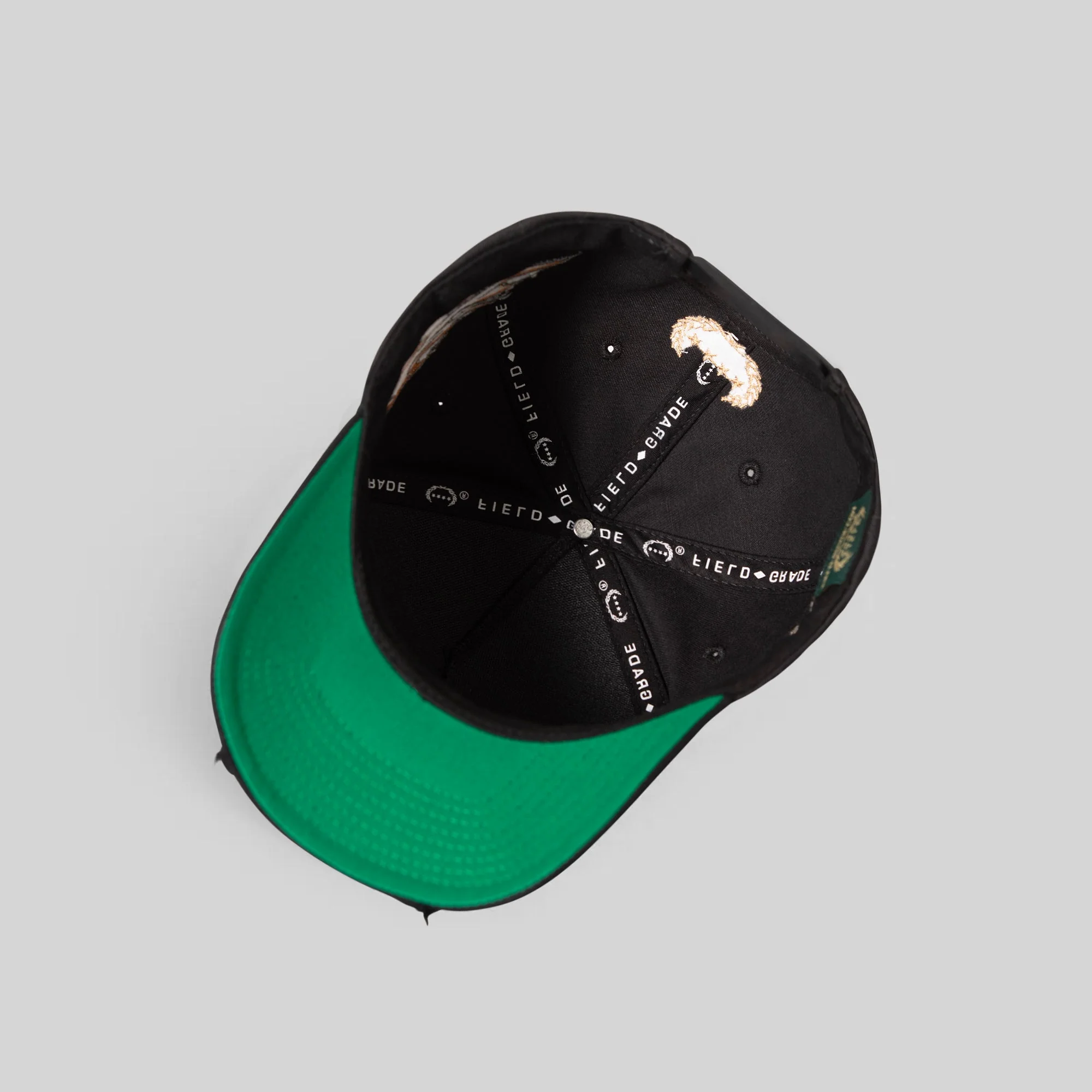 Field Grade FINAL RIDE BLACK TWILL DISTRESSED TRUCKER - Image 7