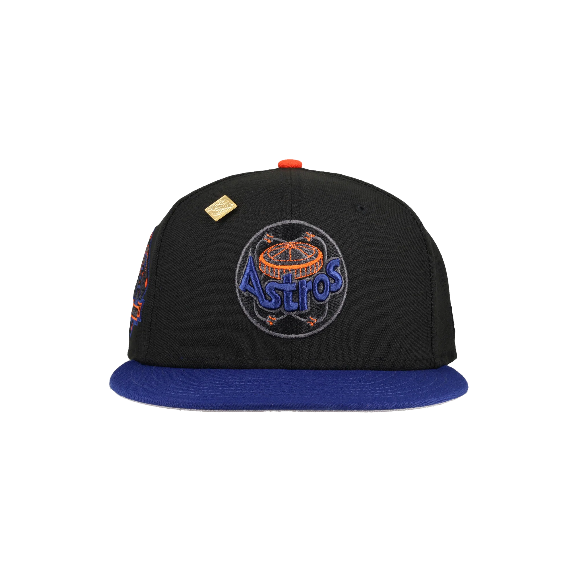 Capsule Hats -  Houston Astros 25th Silver Anniversary Patch Black 59Fifty Fitted Hat - Image 4