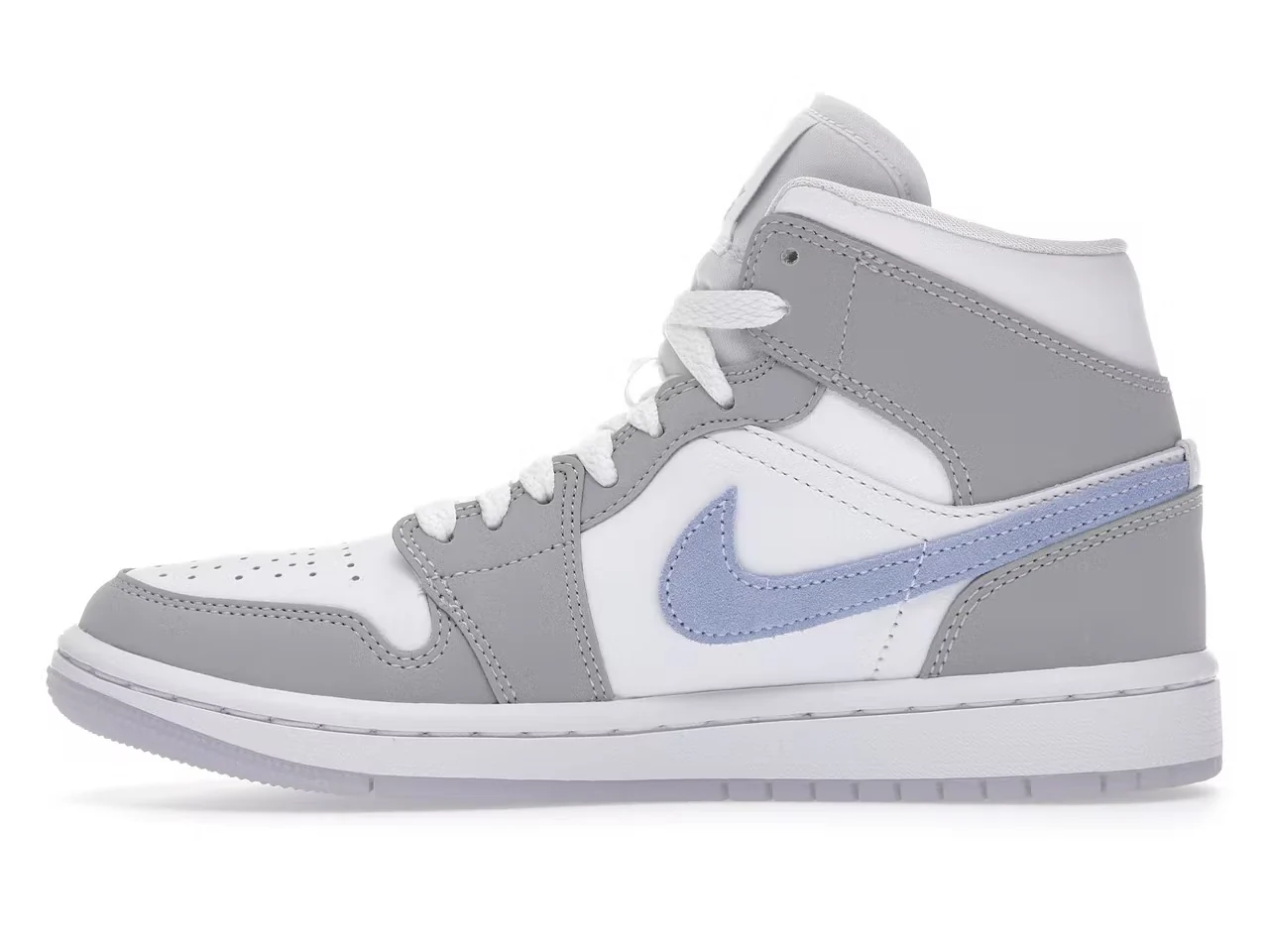 Jordan 1 Mid Wolf Grey Aluminum (W) - Image 4