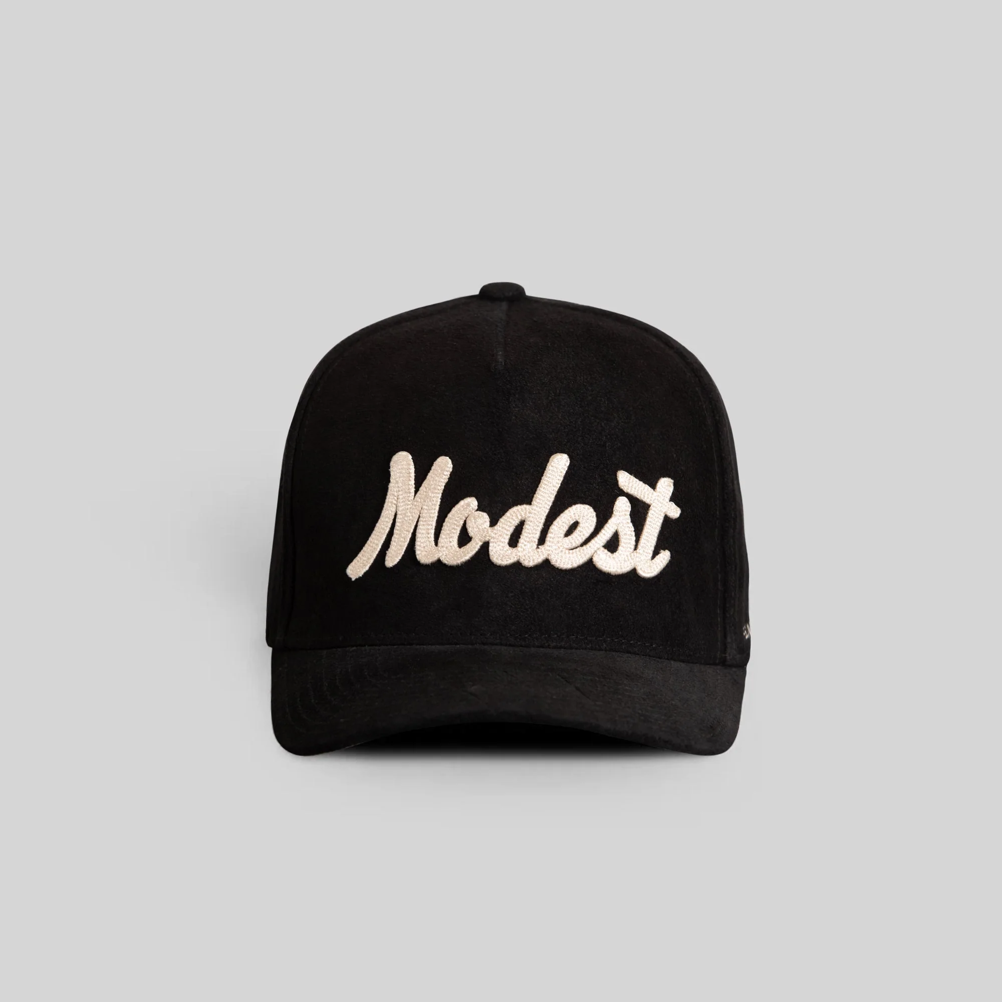 Field Grade MODEST SCRIPT BLACK SUEDE TRUCKER