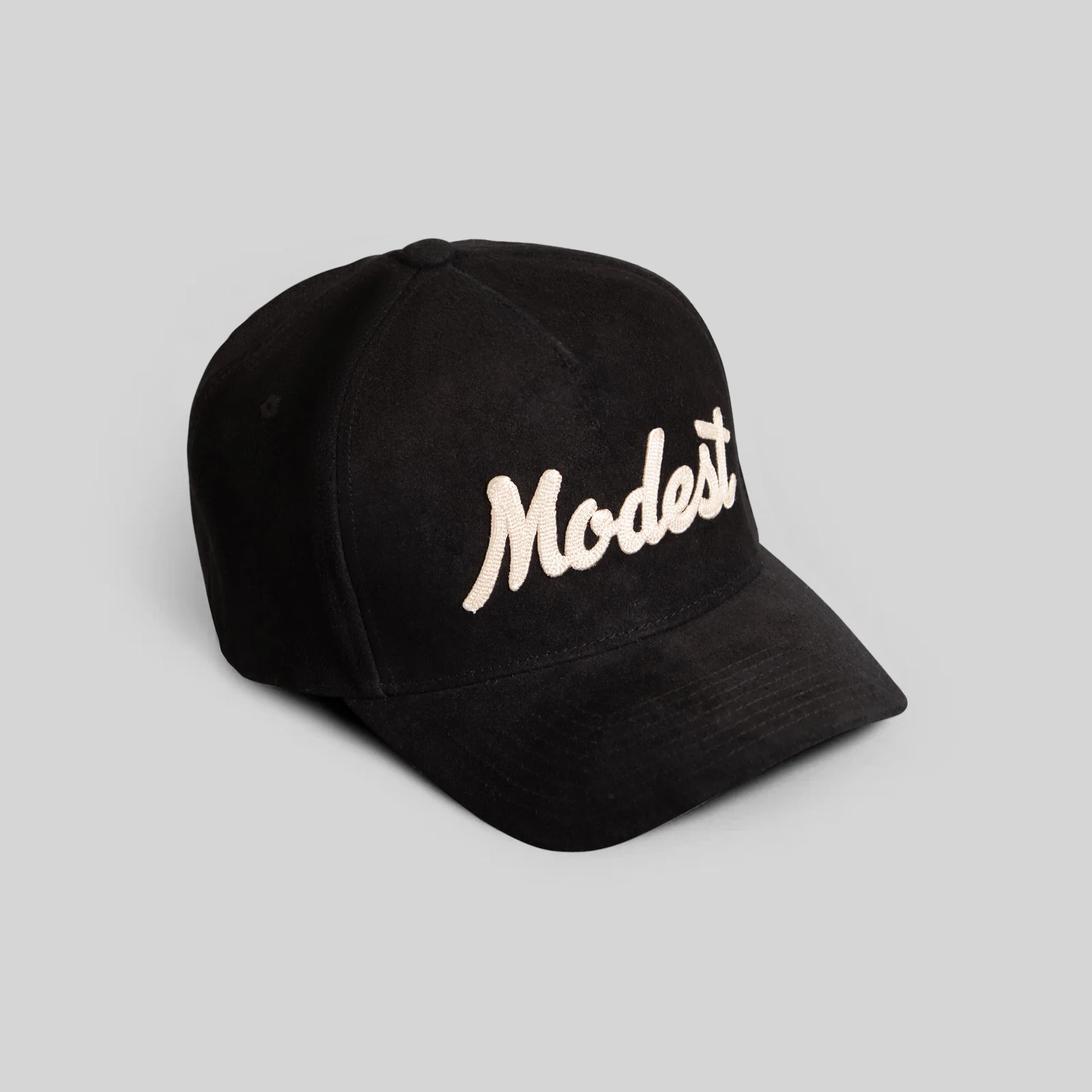 Field Grade MODEST SCRIPT BLACK SUEDE TRUCKER - Image 4