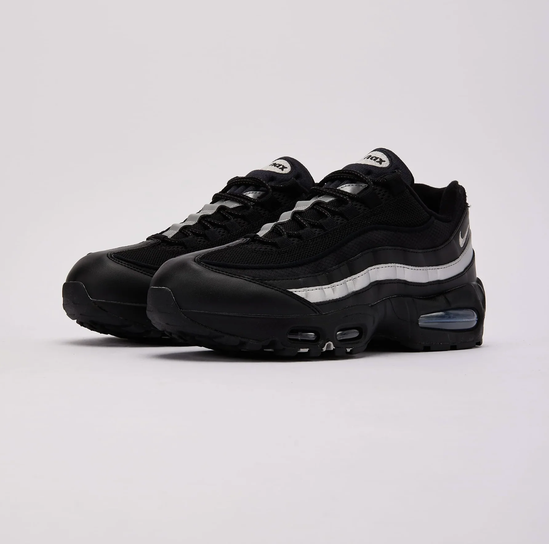 Nike Air Max 95 OG Big Bubble Black White Metallic Silver - Image 3