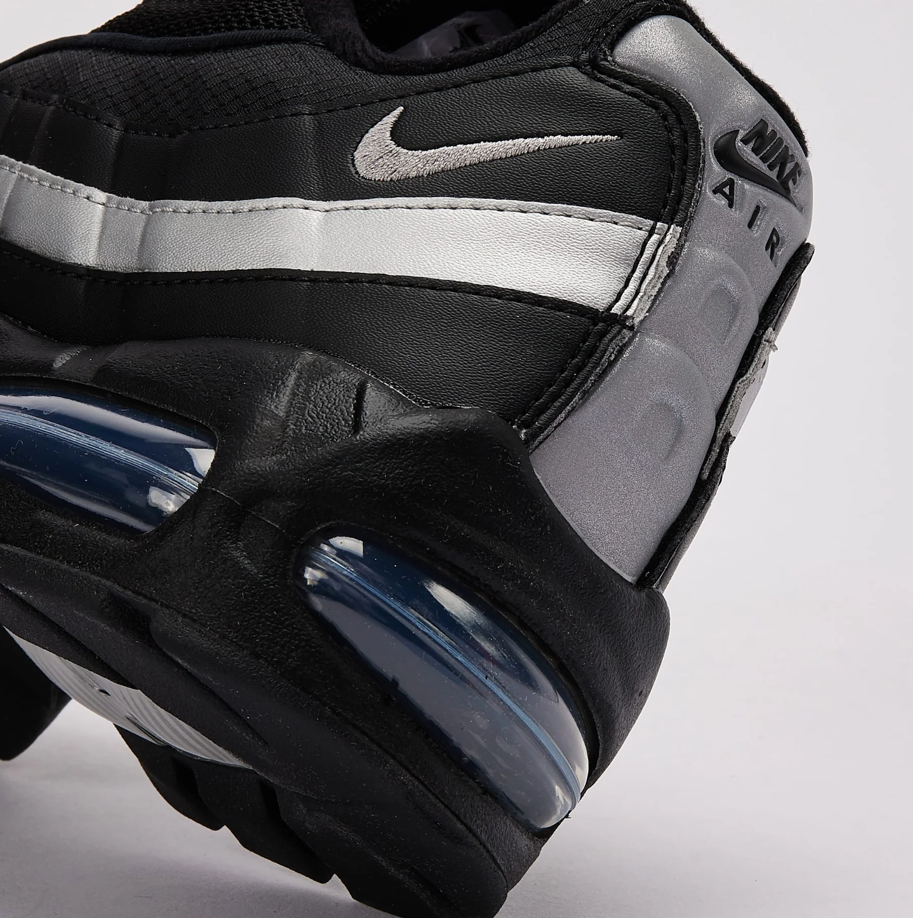 Nike Air Max 95 OG Big Bubble Black White Metallic Silver - Image 5