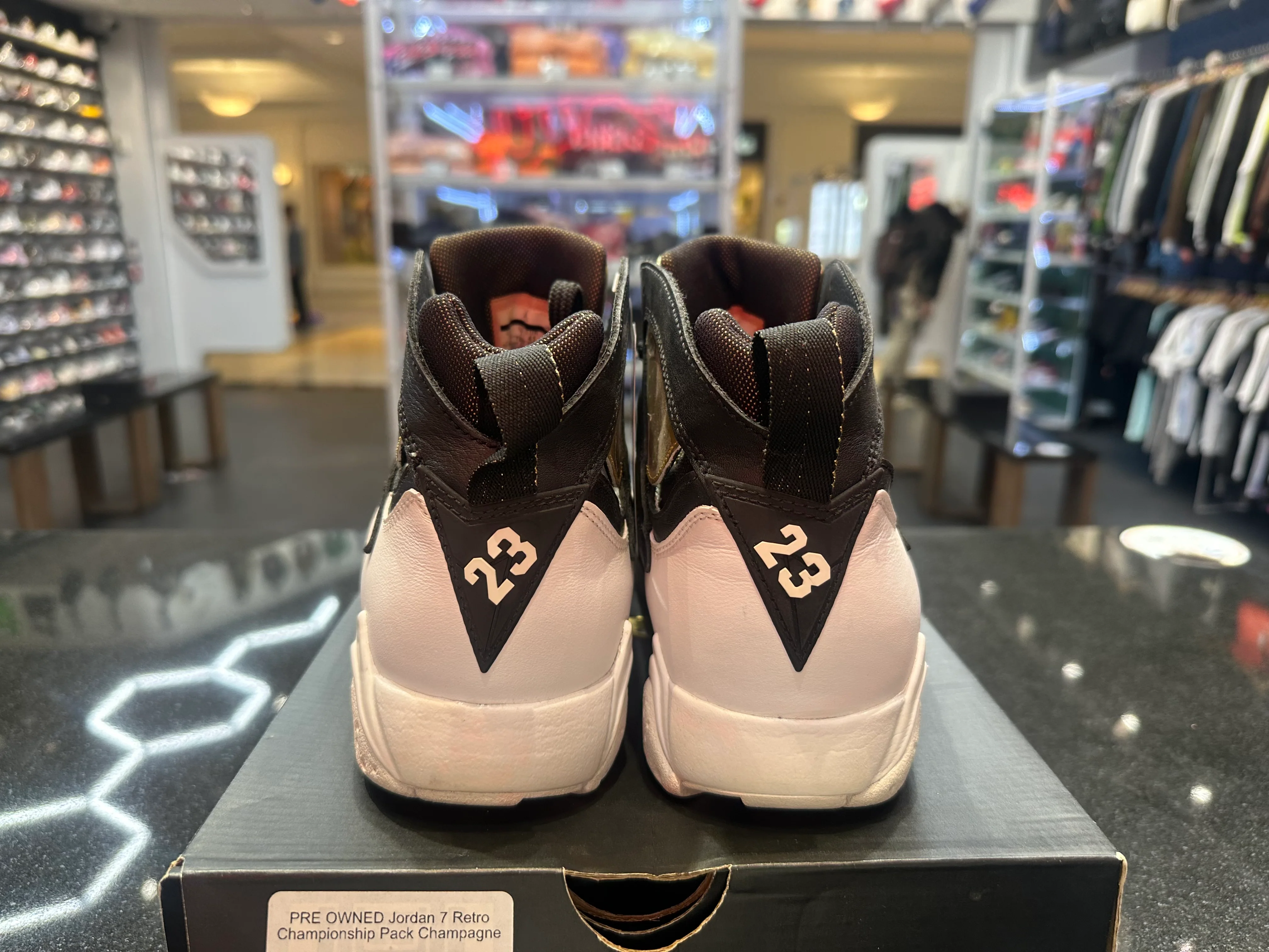 PRE OWNED Jordan 7 Retro Championship Pack Champagne - Image 4